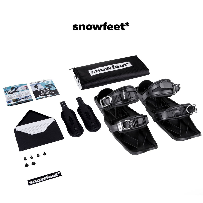 Snowfeet II Mini Ski Skates Black | Sport Station.