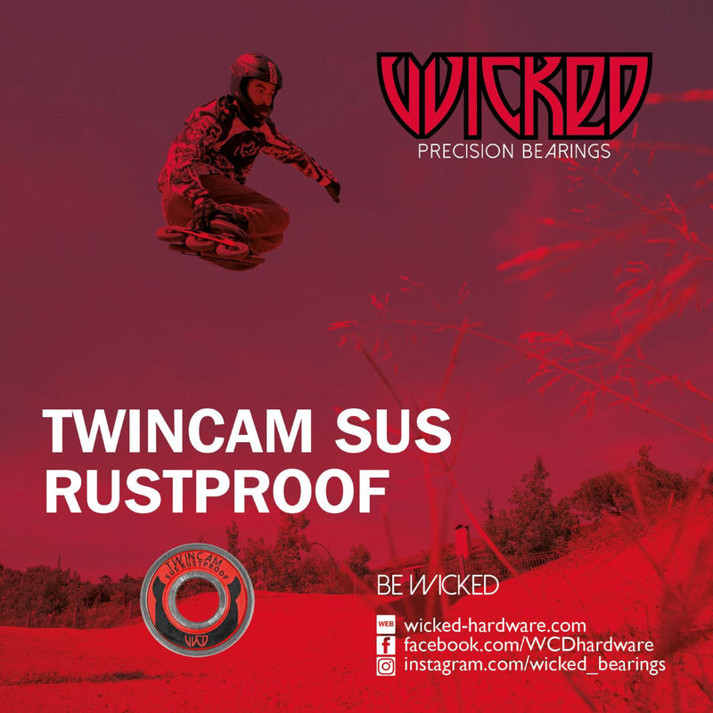 Wicked inline skating 608 Twincam SUS Rustproof bearings | Sport Station.