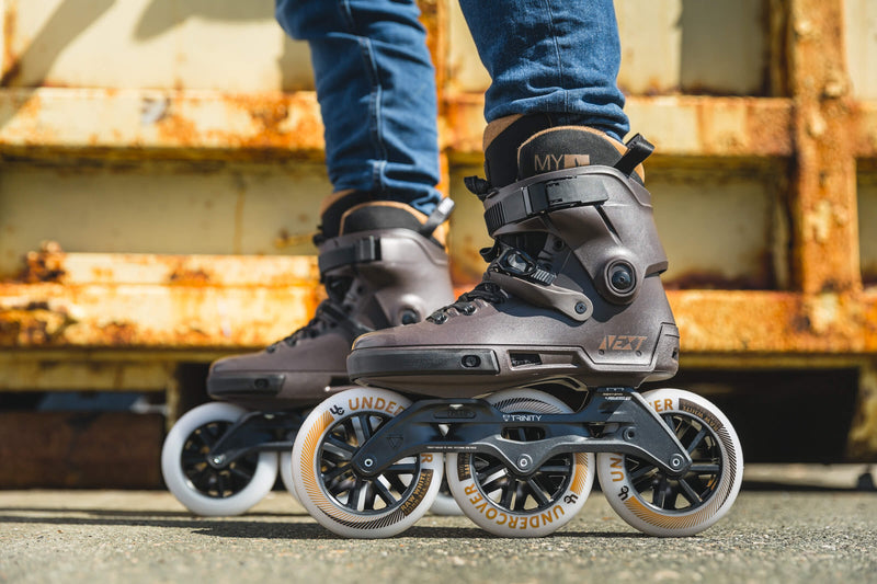 Powerslide inline urban skates Next Brown 125 | Sport Station.