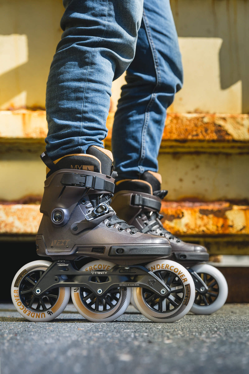 Powerslide inline urban skates Next Brown 125 | Sport Station.