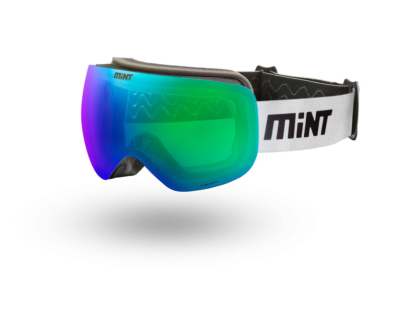 Mint smučarska očala Speed up Vision+ belo/zelena