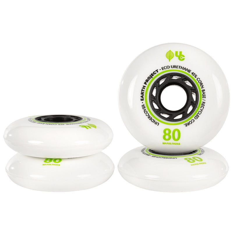 Under cover inline urban skating wheel Earth 80/88A, 4-pack | Sport Station.